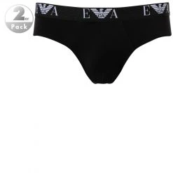 EMPORIO ARMANI Hip Brief DP 111321/CC715/07320 Slips, Baumwoll-Stretch, Schwarz