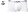 EMPORIO ARMANI Trunk Doppelpack 111210/CC715/04710 Trunks, Baumwoll-Stretch, Weiß