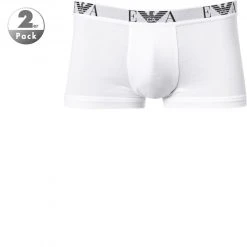 EMPORIO ARMANI Trunk Doppelpack 111210/CC715/04710 Trunks, Baumwoll-Stretch, Weiß