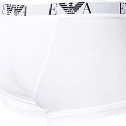 EMPORIO ARMANI Trunk Doppelpack 111210/CC715/04710 Trunks, Baumwoll-Stretch, Weiß -MR Wasch Geschaft 113557 norm3