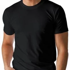 Mey DRY COTTON Olympia-Shirt schwarz 46003/123 T-Shirt, Baumwolle