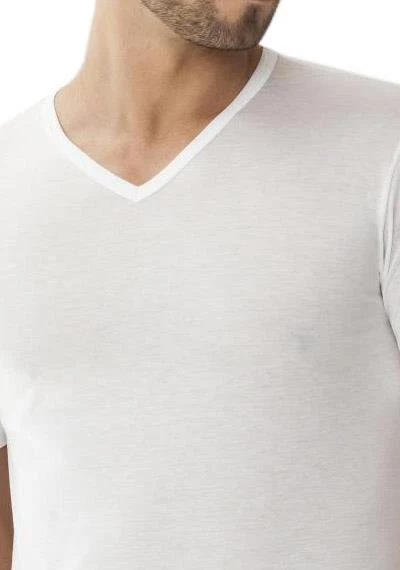 Zimmerli Royal Classic V-Shirt 252/8122 T-Shirt , Baumwolle mercerisiert, Weiß , Weiß 3 Zimmerli Royal Classic V-Shirt 252/8122 T-Shirt , Baumwolle mercerisiert, Weiß , Weiß – Bild 3