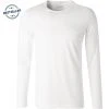 RAGMAN T-Shirt 482180/006 Longsleeve, Body Fit, Pima Baumwolle, Weiß