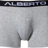 Alberto Short Hero 06347003/960 Trunk, Baumwoll-Stretch, Grau meliert, Grau