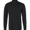 RAGMAN Longsleeve 400160/009 Stehkragenshirt, Baumwolle, Schwarz