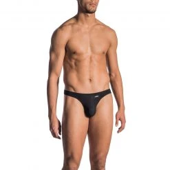 Olaf Benz RED0965 Ministring black 106022/8000 Mikrofaser, Schwarz