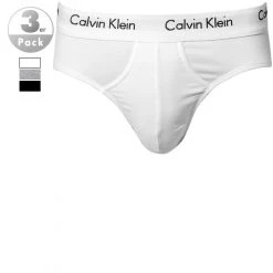 Calvin Klein Underwear Calvin Klein COTTON STRETCH 3er Pack U2661G/998 Slips, Baumwolle, Weiß-grau-schwarz, Weiss-schwarz-grau