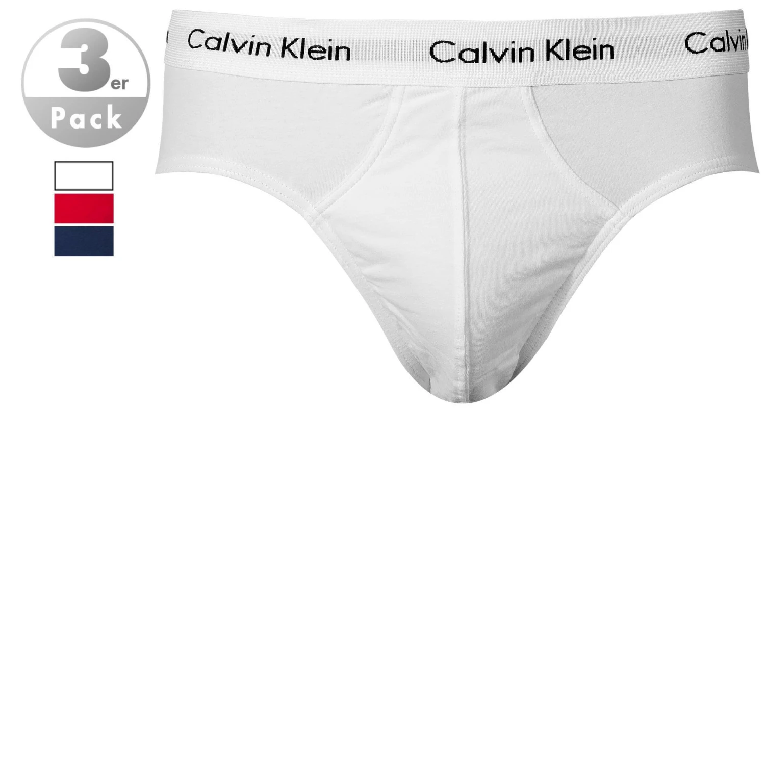 Calvin Klein Underwear Calvin Klein COTTON STRETCH 3er Pack U2661G/I03 Slips, Baumwolle, Navy-weiß-rot, Navy-weiß-red 1 Calvin Klein Underwear Calvin Klein COTTON STRETCH 3er Pack U2661G/I03 Slips, Baumwolle, Navy-weiß-rot, Navy-weiß-red