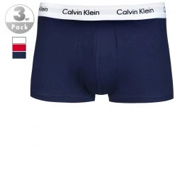 Calvin Klein Underwear Calvin Klein COTTON STRETCH 3er Pack U2664G/I03 Trunks, Baumwoll- Stretch, Navy-weiß-rot, Navy-weiß-red