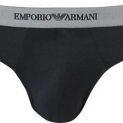 EMPORIO ARMANI Brief 2Pack 111321/CC717/13742 Slips, Baumwoll-Stretch, Mittelgrau-nachtblau, Grau-blau -MR Wasch Geschaft 178886 norm2