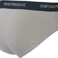 EMPORIO ARMANI Brief 2Pack 111321/CC717/13742 Slips, Baumwoll-Stretch, Mittelgrau-nachtblau, Grau-blau -MR Wasch Geschaft 178886 norm5