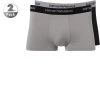 EMPORIO ARMANI Trunk 2Pack 111210/CC717/03320 Trunks, Baumwoll-Stretch, Schwarz-grau