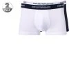 EMPORIO ARMANI Trunk 2Pack 111210/CC717/10410 Trunks, Baumwoll-Stretch, Dunkelblau-weiß, Weiß-blau