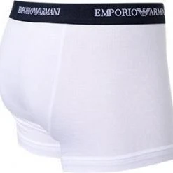 EMPORIO ARMANI Trunk 2Pack 111210/CC717/10410 Trunks, Baumwoll-Stretch, Dunkelblau-weiß, Weiß-blau -MR Wasch Geschaft 178888 norm6