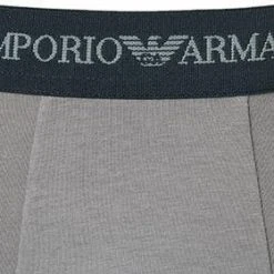 EMPORIO ARMANI Trunk 2Pack 111210/CC717/13742 Trunks, Baumwoll-Stretch, Mittelgrau-nachtblau, Grau-blau -MR Wasch Geschaft 178889 norm3
