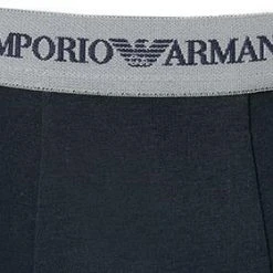 EMPORIO ARMANI Trunk 2Pack 111210/CC717/13742 Trunks, Baumwoll-Stretch, Mittelgrau-nachtblau, Grau-blau -MR Wasch Geschaft 178889 norm4
