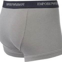 EMPORIO ARMANI Trunk 2Pack 111210/CC717/13742 Trunks, Baumwoll-Stretch, Mittelgrau-nachtblau, Grau-blau -MR Wasch Geschaft 178889 norm5