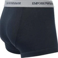 EMPORIO ARMANI Trunk 2Pack 111210/CC717/13742 Trunks, Baumwoll-Stretch, Mittelgrau-nachtblau, Grau-blau -MR Wasch Geschaft 178889 norm6