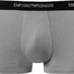 EMPORIO ARMANI Trunk 3er Pack 111357/CC717/02910 Trunks, Baumwoll-Stretch, Weiß-grau-schwarz, Weiß-schwarz-grau -MR Wasch Geschaft 178890 norm2