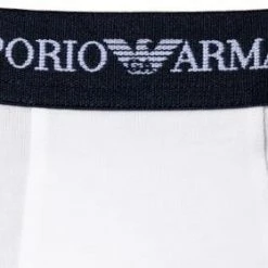 EMPORIO ARMANI Trunk 3er Pack 111357/CC717/02910 Trunks, Baumwoll-Stretch, Weiß-grau-schwarz, Weiß-schwarz-grau -MR Wasch Geschaft 178890 norm4