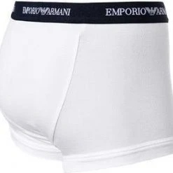 EMPORIO ARMANI Trunk 3er Pack 111357/CC717/02910 Trunks, Baumwoll-Stretch, Weiß-grau-schwarz, Weiß-schwarz-grau -MR Wasch Geschaft 178890 norm7