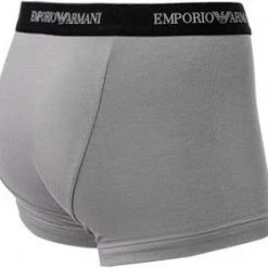 EMPORIO ARMANI Trunk 3er Pack 111357/CC717/02910 Trunks, Baumwoll-Stretch, Weiß-grau-schwarz, Weiß-schwarz-grau -MR Wasch Geschaft 178890 norm8
