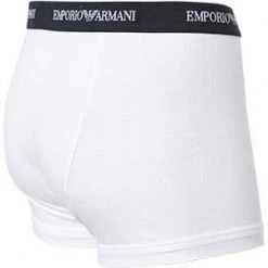 EMPORIO ARMANI Trunk 3er Pack 111357/CC717/00110 Trunks, Baumwoll-Stretch, Weiß -MR Wasch Geschaft 187401 norm3