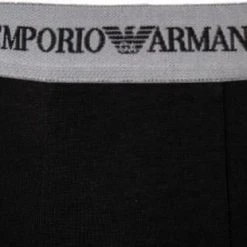 EMPORIO ARMANI Boxer 2er Pack 111268/CC717/03320 Trunks, Baumwoll-Stretch, Schwarz-grau -MR Wasch Geschaft 189169 norm4