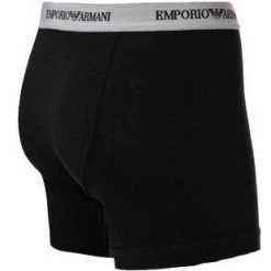 EMPORIO ARMANI Boxer 2er Pack 111268/CC717/03320 Trunks, Baumwoll-Stretch, Schwarz-grau -MR Wasch Geschaft 189169 norm6