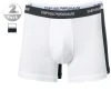 EMPORIO ARMANI Boxer 2er Pack 111268/CC717/10410 Trunks, Baumwoll-Stretch, Weiß-navy, Weiß-blau
