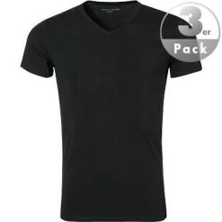 Tommy Hilfiger T-Shirt 3er Pack 2S87903767/990 T-Shirts, Baumwoll-Stretch, Schwarz