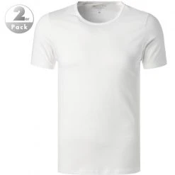 Marc O'Polo Shirt Crew-Neck 149803/100 T-Shirts, Baumwoll-Stretch, Weiß, White