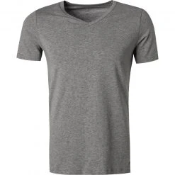 Marc O'Polo Shirt V-Neck 2er Pack 149804/202 T-Shirts, Baumwoll-Stretch, Grau meliert, Grey-melange