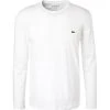 LACOSTE T-Shirt TH2040/001 Longsleeve, Regular Fit, Baumwolle, Weiß, Blanc