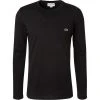 LACOSTE T-Shirt TH2040/031 Longsleeve, Regular Fit, Baumwolle, Schwarz, Noir