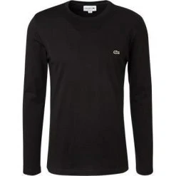 LACOSTE T-Shirt TH2040/031 Longsleeve, Regular Fit, Baumwolle, Schwarz, Noir
