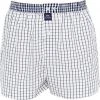 MC ALSON Boxer-Shorts 0224/weiß-blau Boxershorts, Baumwolle, Weiß-blau kariert