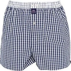 MC ALSON Boxer-Shorts 0225/blau-weiß Boxershorts, Baumwolle, Blau-weiß kariert