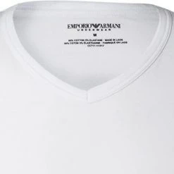 EMPORIO ARMANI V-Neck 2er Pack 111512/CC717/10410 T-Shirts, Baumwolle, Weiß-navy, Weiß 9 EMPORIO ARMANI V-Neck 2er Pack 111512/CC717/10410 T-Shirts, Baumwolle, Weiß-navy, Weiß -MR Wasch Geschaft 229191 norm2