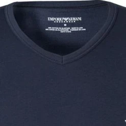EMPORIO ARMANI V-Neck 2er Pack 111512/CC717/10410 T-Shirts, Baumwolle, Weiß-navy, Weiß 11 EMPORIO ARMANI V-Neck 2er Pack 111512/CC717/10410 T-Shirts, Baumwolle, Weiß-navy, Weiß -MR Wasch Geschaft 229191 norm4