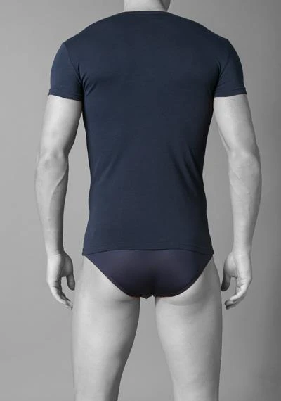 EMPORIO ARMANI V-Neck 2er Pack 111512/CC717/10410 T-Shirts, Baumwolle, Weiß-navy, Weiß 6 EMPORIO ARMANI V-Neck 2er Pack 111512/CC717/10410 T-Shirts, Baumwolle, Weiß-navy, Weiß – Bild 6