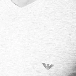 EMPORIO ARMANI V-Shirt 110810/CC729/00048 T-Shirt, Baumwolle, Hellgrau meliert, Grau -MR Wasch Geschaft 229200 norm3
