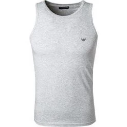 EMPORIO ARMANI Tank Top 110828/CC729/00048 Tanktop, Baumwoll-Stretch, Hellgrau meliert, Grau
