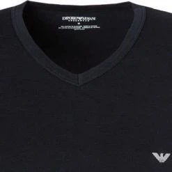 EMPORIO ARMANI V-Neck 2er Pack 111512/CC717/13742 T-Shirts, Baumwoll-Stretch, Grau-nachtblau, Grau 11 EMPORIO ARMANI V-Neck 2er Pack 111512/CC717/13742 T-Shirts, Baumwoll-Stretch, Grau-nachtblau, Grau -MR Wasch Geschaft 229208 norm4