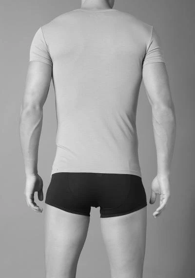 EMPORIO ARMANI V-Neck 2er Pack 111512/CC717/13742 T-Shirts, Baumwoll-Stretch, Grau-nachtblau, Grau 6 EMPORIO ARMANI V-Neck 2er Pack 111512/CC717/13742 T-Shirts, Baumwoll-Stretch, Grau-nachtblau, Grau – Bild 6