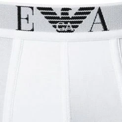 EMPORIO ARMANI Boxer 2er Pack 111284/CC715/04710 Trunks, Baumwoll-Stretch, Weiß -MR Wasch Geschaft 229229 norm2
