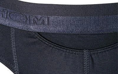 HOM HO1 Mini Brief 359521/00RA Slip, Baumwolle, Navy 2 HOM HO1 Mini Brief 359521/00RA Slip, Baumwolle, Navy – Bild 2