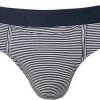 HOM HO1 Simon Mini Briefs 359852/00RA Slip mit Eingriff, Modal-Stretch, Navy-weiß gestreift, Navy