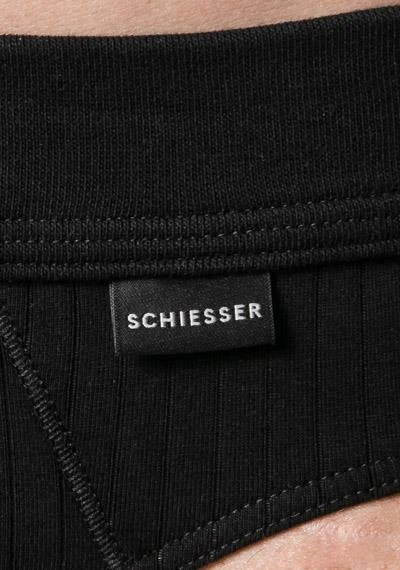 Schiesser Authentic Rio-Slip 2er Pack 105984/000 Slips, Baumwoll-Stretch, Schwarz 2 Schiesser Authentic Rio-Slip 2er Pack 105984/000 Slips, Baumwoll-Stretch, Schwarz – Bild 2