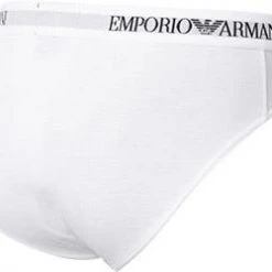 EMPORIO ARMANI Brief 2er Pack 111321/CC722/04710 Slips, Baumwolle, Weiß -MR Wasch Geschaft 239831 norm3